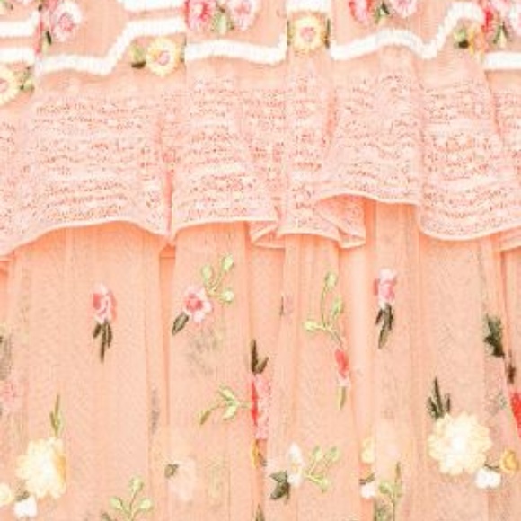 Needle & Thread Lattice Rose Sleeveless Gown - Picture 4 of 4